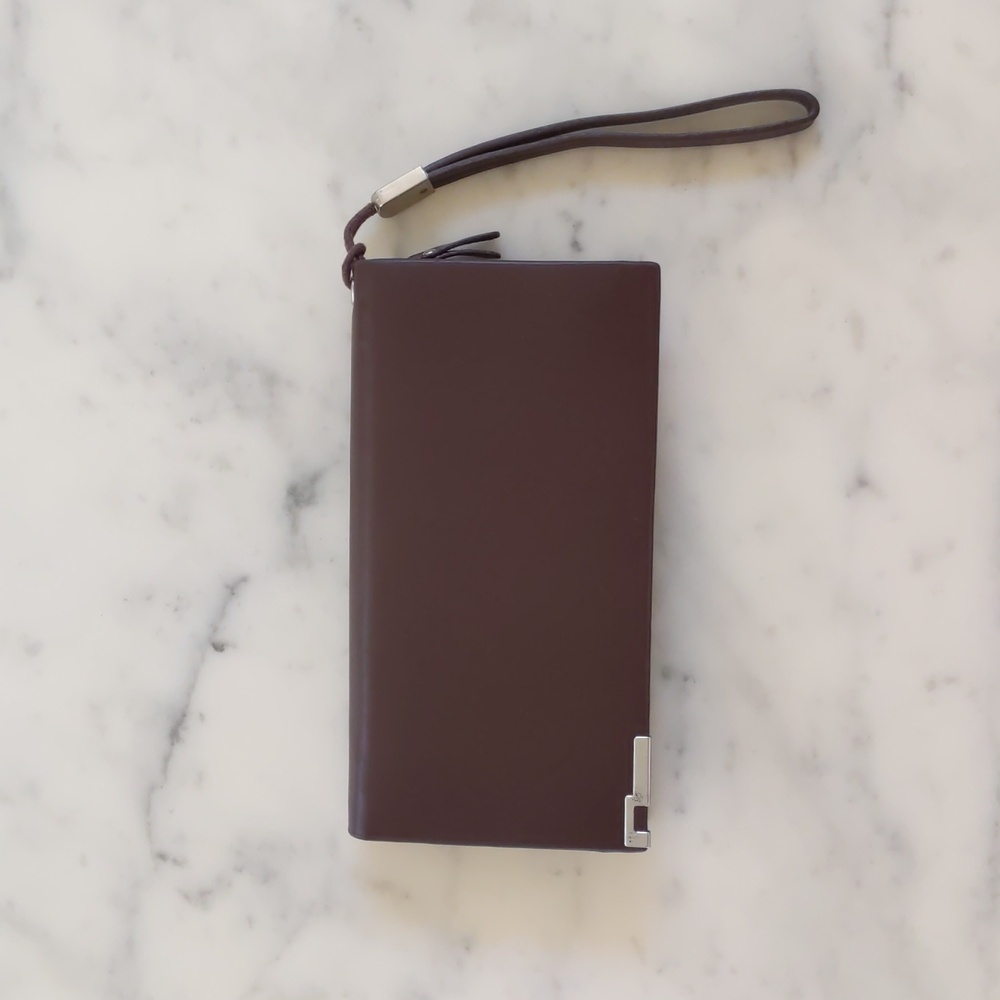 NWOT. Multi Layers Brown Clutche/Wristlet/Wallet.